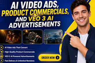 ai video ads, product commercials,  veo 3 ai advertisements