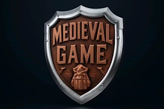design super quality 3d game logo, rpg fantasy and custom icon