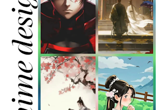 design anime t shirt phone case and novel cover