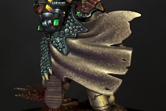 3d print and paint tabletop, anime, resin miniature figures