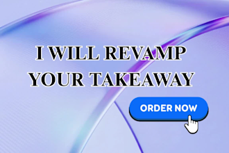 revamp, and modernize your takeaway menu design