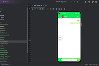 develop a react native android apps