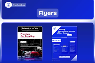 design promotional posters and flyers