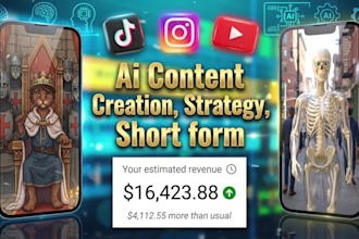 be your expert ai content creator for videos and strategy