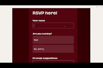 design a professional canva invitation or invitation website