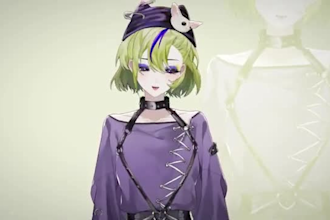 draw and rig live2d vtuber model, vtuber design live2d rigging vtube studio
