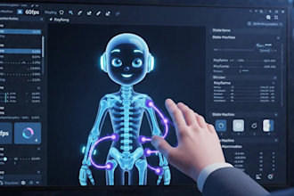 create rive animation and interactive rig