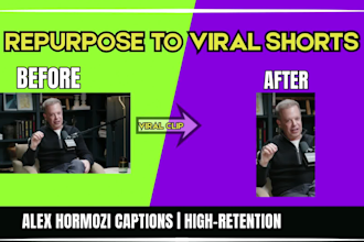 repurpose podcast to viral alex hormozi style shorts and reels