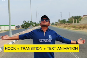 create viral tiktok reels shorts video with text animation