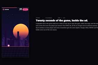 develop a custom HTML5 browser mini game for your brand, website or campaign