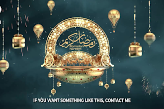design an exceptional ramadan mubarak video greeting