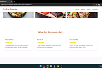 a modern responsive restaurant website