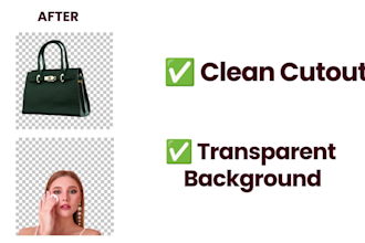professional background removal and image cutout service
