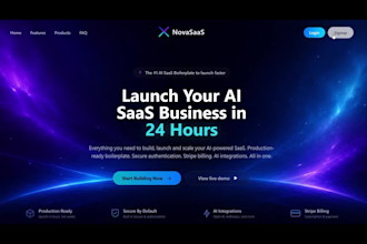 design and develop custom full stack ai saas web application
