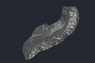 convert your drone or survey data into 3d terrain model