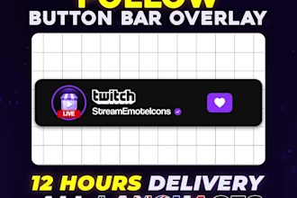 create twitch follow button animation