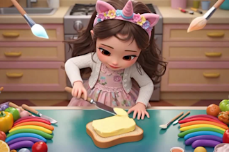 create 3d kids nursery rhymes animation videos
