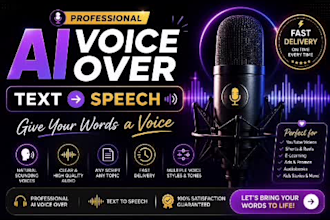 create a custom  text to speech, ai voice changer