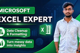 clean, format, merge, split excel data