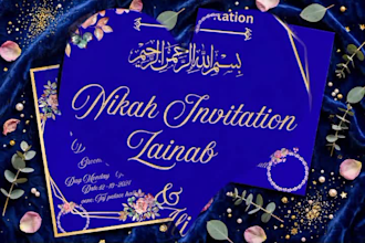 design luxury wedding invitation card