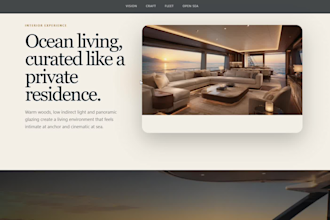 create a cinematic website with immersive scroll animations
