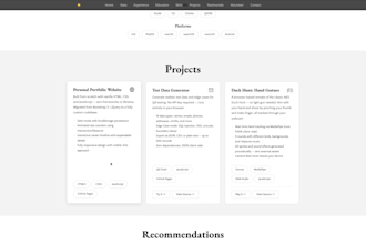 build a personal portfolio website for your career