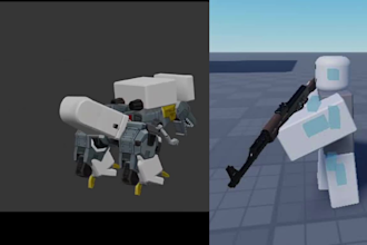 create custom r6, r15 rbxl rbxm custom roblox animation with vfx and cutscenes