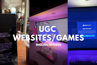 do ugc ads for your website or computer game
