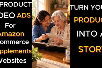 create ai commercial product video ads for amazon e commerce supplement website