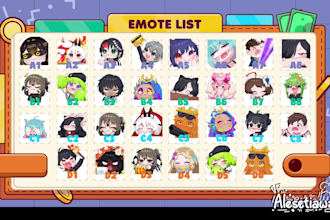 create chibi animated emotes for your streaming