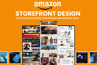 design a professional amazon storefront or brand store