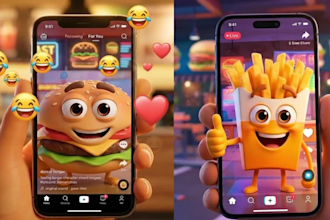 do 3d product animation 3d pixar style animation ads 3d ai viral talking object