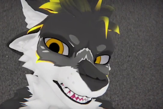 custom vrchat furry fursona vrc avatar 3d anime vtuber facial tracking vrm model