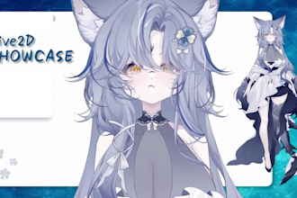 design and rig live2d vtuber model live 2d vtuber model live2d model 2d anime