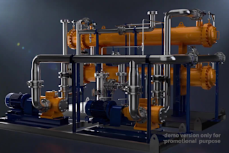create 3d industrial, mechanical animation and product video
