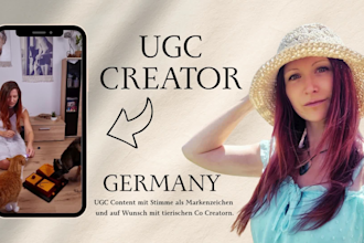 weiblichen ugc content für marken und tiermarken erstellen