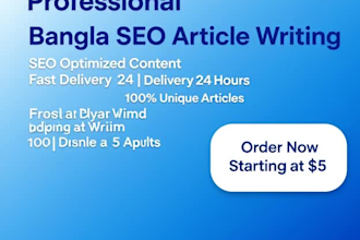 write SEO optimized bangla article