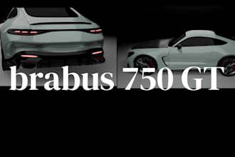 design a realistic custom concept car in 3d