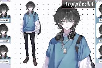 design and rig your anime live2d vtuber avatar with smooth face tracking