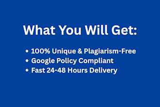 write SEO friendly articles for google adsense approval
