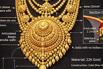 design heavy 22k bridal gold jewellery