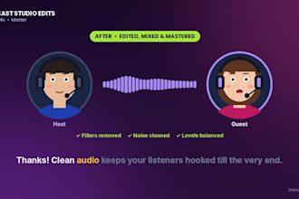 edit, mix and master your podcast audio professionally