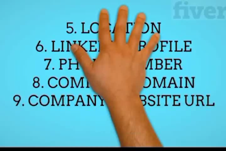 deliver verified b2b linkedin and email leads
