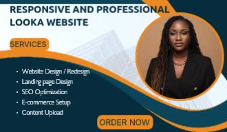 design or redesign a professional looka website for your brand