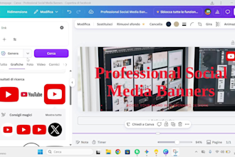 design professional social media banners and covers using canva