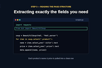 do python web scraping data scraping and extraction