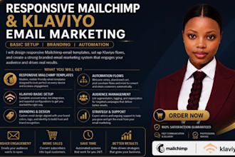design responsive mailchimp and klaviyo for your store