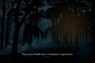 create a cinematic book trailer video