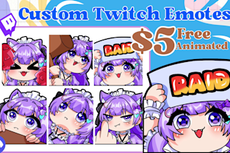 draw twitch emotes vtuber emotes and animated emotes