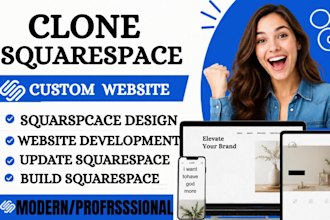 clone website, migrate website, and build squarespace website design